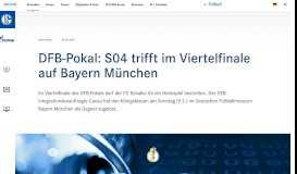 
							         DFB-Pokal: S04 trifft im Viertelfinale auf Werder Bremen - Fußball ...								  
							    