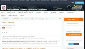 
							         DG Vaishnav College - [DDGDVC], Chennai - Admissions ...								  
							    