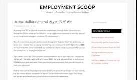 
							         DGme Dollar General Paystub & W2 - Employment Scoop								  
							    
