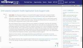 
							         DHA awards Carepoint Health Application Suite Support task ...								  
							    
