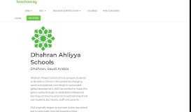 
							         Dhahran Ahliyya Schools | Teach Away								  
							    