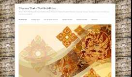 
							         Dharma Thai - Thai Buddhism: DharmaThai								  
							    