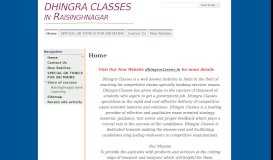 
							         DHINGRA CLASSES in Raisinghnagar - Google Sites								  
							    
