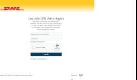 
							         DHL Advantages								  
							    