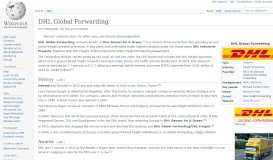 
							         DHL Global Forwarding - Wikipedia								  
							    