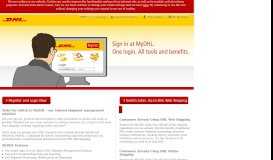 
							         DHL | MyDHL – ship, track, import online and more with DHL ...								  
							    
