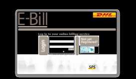 
							         DHL Parcel E-Bill Recipient Login - Swiss Post Solutions								  
							    