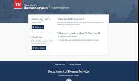 
							         DHS Access Management - TN.gov								  
							    