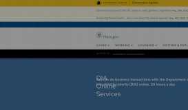 
							         DIA Online Services | Mass.gov								  
							    