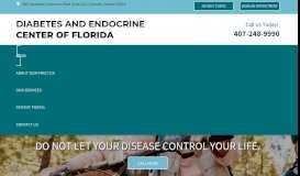 
							         Diabetes and Endocrine Center of Florida – Home								  
							    