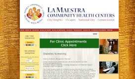 
							         Diabetes Screening - La Maestra Community Health Centers								  
							    