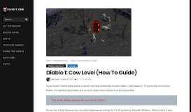 
							         Diablo 1: Cow Level (How to Guide) – D1 Legit								  
							    
