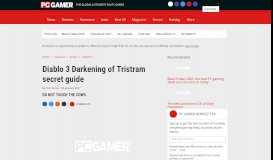 
							         Diablo 3 Darkening of Tristram secret guide | PC Gamer								  
							    