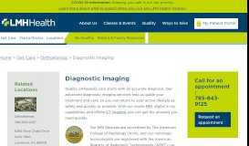 
							         Diagnostic Imaging - OrthoKansas - Lawrence Memorial Hospital								  
							    