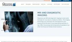 
							         Diagnostic Imaging - Orthopedic Associates of SW Ohio								  
							    