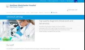 
							         Diagnostic Laboratory Services | Northern Westchester Hospital, Mt ...								  
							    