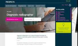 
							         Diagnostic radiographer job profile | Prospects.ac.uk								  
							    