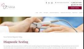 
							         Diagnostic Testing - CVAM								  
							    