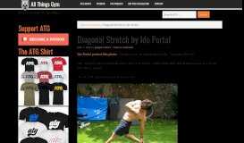 
							         Diagonal Stretch by Ido Portal - All Things Gym								  
							    