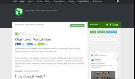 
							         Diamond Portal Mod | Minecraft PE Mods & Addons								  
							    