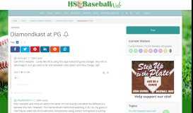
							         Diamondkast at PG | High School Baseball Web								  
							    
