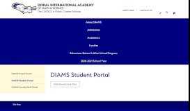 
							         DIAMS Student Portal - Doral International Academy of Math and ...								  
							    