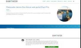 
							         Dianovator » Dianovator demos the clinical web portal Diact Pro								  
							    