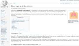 
							         Diaphragmatic breathing - Wikipedia								  
							    
