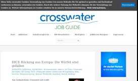 
							         DICE Rückzug aus Europa: Die Würfel sind gefallen | Crosswater Job ...								  
							    