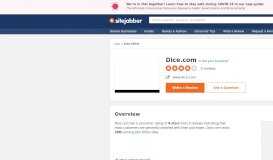 
							         Dice.com Reviews - 2 Reviews of Dice.com | Sitejabber								  
							    