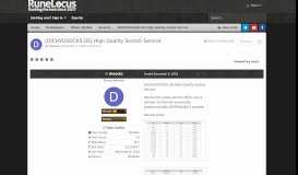 
							         [DICHVUSOCKS.US] High Quality Socks5 Service - Services - RuneLocus								  
							    