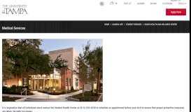 
							         Dickey Health and Wellness Center ... - The University of Tampa								  
							    