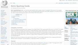 
							         Dick's Sporting Goods - Wikipedia								  
							    