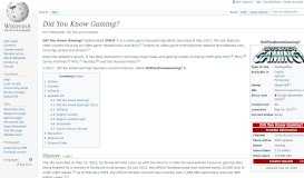 
							         Did You Know Gaming? - Wikipedia								  
							    
