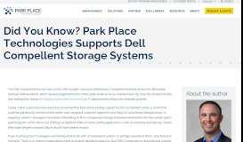 
							         Did You Know? Park Place Technologies Supports Dell Compellent ...								  
							    