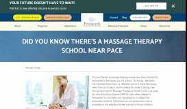
							         Did You Know There's A Massage Therapy School Near Pace, FL?								  
							    