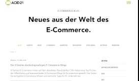 
							         Die 10 besten deutschsprachigen E-Commerce-Blogs – E-Commerce ...								  
							    