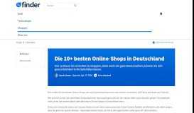 
							         Die 10 besten Online-Shops in Deutschland 2019 - Finder Deutschland								  
							    