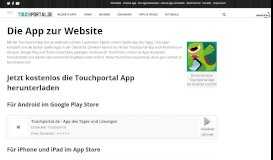 
							         Die App zur Website › Touchportal								  
							    