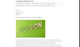 
							         Die AutoVision GmbH mit neuem Gesicht | Corporate Identity Portal								  
							    
