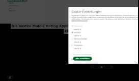 
							         Die besten Mobile Dating Apps im Test - Partnersuche per Smartphone								  
							    