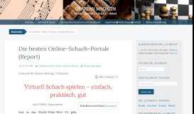 
							         Die besten Online-Schach-Portale (Report) - Glarean Magazin								  
							    