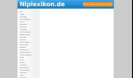 
							         Die besten Seiten zum Thema NLP Portal im Internet - Nlplexikon.de								  
							    
