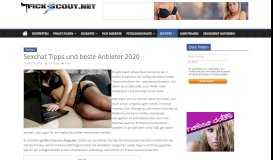 
							         Die besten Sexchat Seiten 2019 | Erotikchat kostenlos? - Fick-Scout.net								  
							    