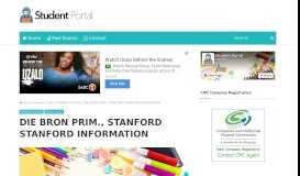 
							         DIE BRON PRIM., STANFORD STANFORD ... - Student Portal								  
							    