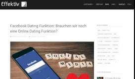 
							         Die neue Facebook Dating Funktion: kostenlos und ohne App								  
							    