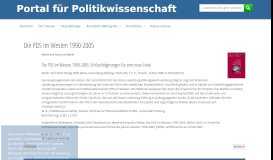 
							         Die PDS im Westen 1990-2005 - Portal für Politikwissenschaft								  
							    