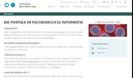 
							         Die Portale im Fachbereich 02 Informatik | Hochschule Bonn-Rhein ...								  
							    