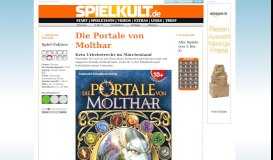 
							         Die Portale von Molthar - SPIELKULT.de - Brettspiele im Test								  
							    