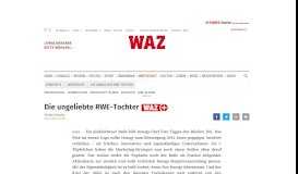 
							         Die ungeliebte RWE-Tochter | waz.de | Wirtschaft								  
							    